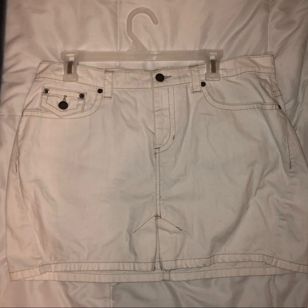 white skirt